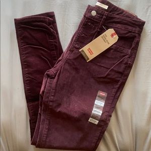 NWT 721 Purple Levi’s High Rise Skinny